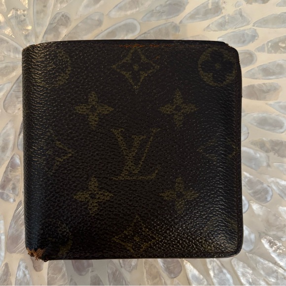Louis Vuitton Men’s Monogram Portefeuille Wallet Small Wallets Brown **see notes - Picture 1 of 9
